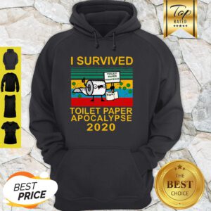 I Survived Toilet Paper Apocalypse Toilet Paper Panic 2020 Vintage Hoodie