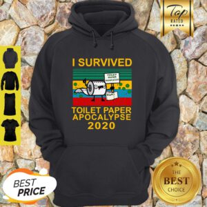 I Survived Toilet Paper Apocalypse 2020 Coronavirus Sunset Hoodie