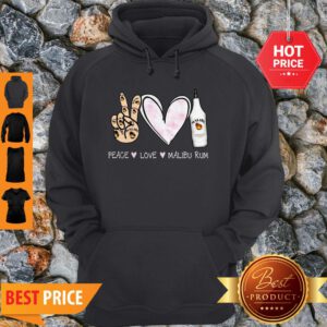 Official Peace Love Malibu Rum Cocktail Hoodie