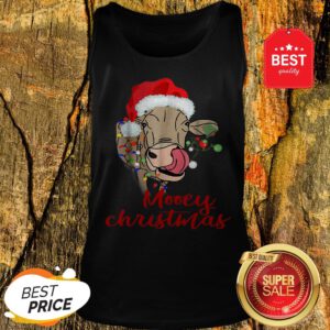 Nice Mooey Christmas Cow Heifer Farmer Xmas Gift Tee Tank Top