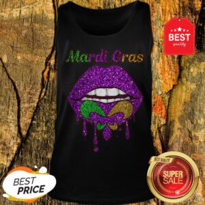 Official Mardi Gras Lip Biting Tank Top