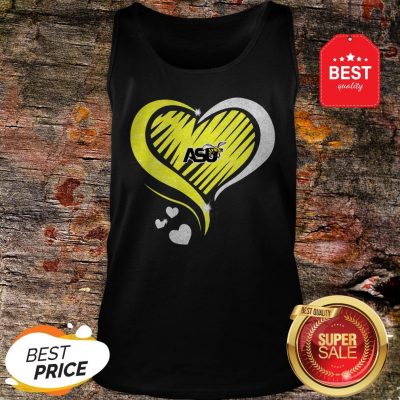 Love Arizona State University ASU Bee Heart Tank Top