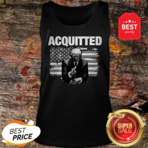 Official Donald Trump Acquitted America Flag Tank Top