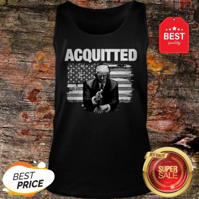 Official Donald Trump Acquitted America Flag Tank Top