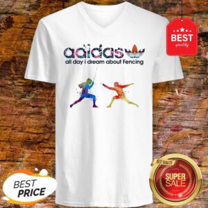 Logo Adidas All Day I Dream About Fencing V-Neck