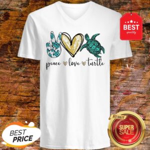 Official Peace Love Turtle V-Neck