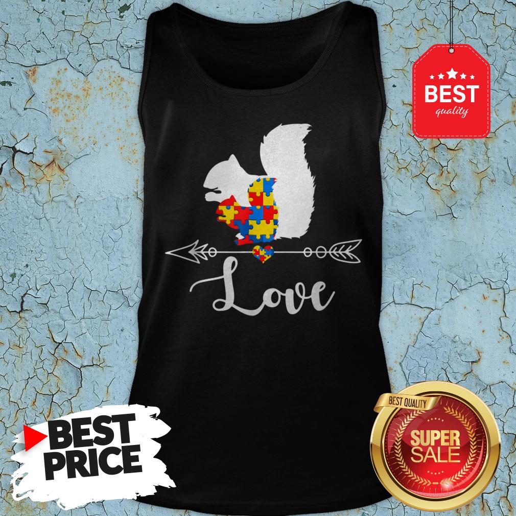 Autism Awareness Squirrel Hearts Love Gifts Tank Top Autism Awareness Squirrel Hearts Love Gifts Tank Top