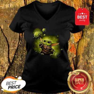 Baby Yoda Against Coronavirus Covid 19 Star Wars V-Neck
