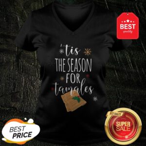Awesome Chicana Latinx Latina Funny Tamales Mexican Christmas V-Neck