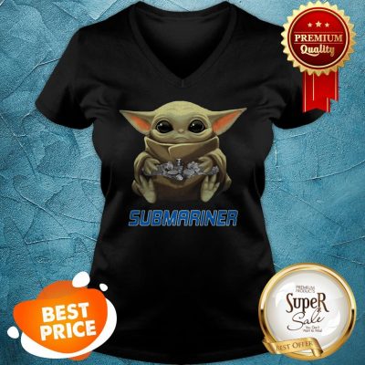 Official Baby Yoda Hug Submariner Star Wars V-Neck