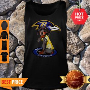 Official Dachshund Baltimore Ravens Tattoo Tank Top