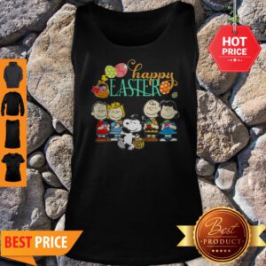 Official Peanuts Characters Happy Easter Tank Top