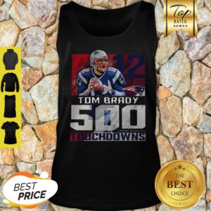 12 Tom Brady New England Patriots 500 Career Passing Touchdowns Tank Top