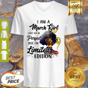 Black Wonder Woman I Am A March Girl I May Not Be Perfect V-Neck