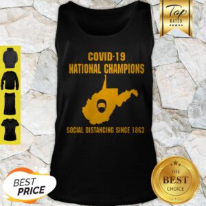 Covid-19 National Champions Social Distancing Since 1863 Tank Top