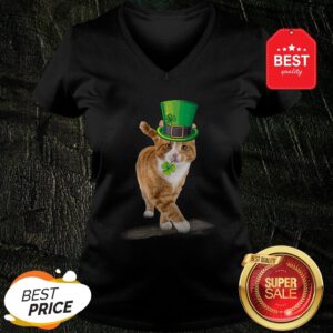 Official Friend Your Partner Your Cat St Patricks Day V-Neck