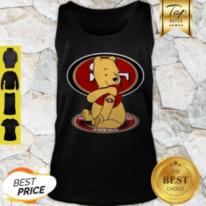 Disney Pooh Tattoo San Francisco 49ers Logo Tank Top