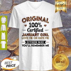 Leopard Original 100% Certified June Girl Love Me Or Hate Me V-Neck
