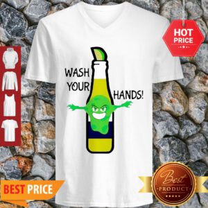 Official Bottle Wash Your Hands Coronavirus V-Neck