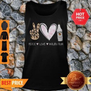 Official Peace Love Malibu Rum Cocktail Tank Top