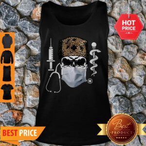 Official Skull Nurse Leopard Coronavirus Tank Top