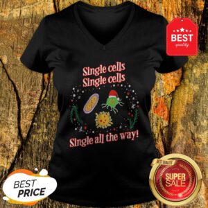 Beautiful Funny Science Biology Biologist Nerds Christmas V-Neck