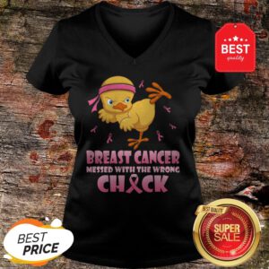 Chicken Breast Cancer Messed With The Wrong Chick V-Neck