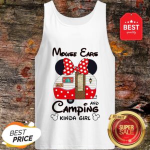 Disney Minnie Mouse Ears And Camping Kinda Girl Tank Top