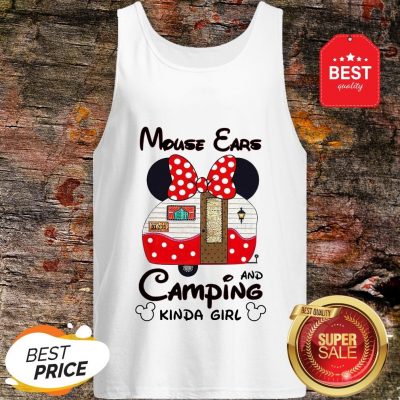 Disney Minnie Mouse Ears And Camping Kinda Girl Tank Top