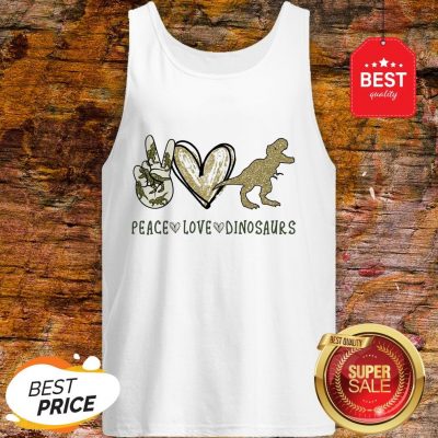 Official Peace Love Dinosaurs Tank Top