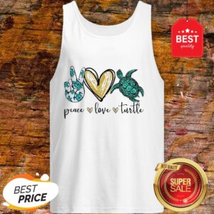 Official Peace Love Turtle Tank Top
