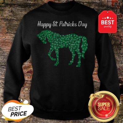 Official Horse Shamrock Horse Riding Lover St Patricks Day Sweatshirt