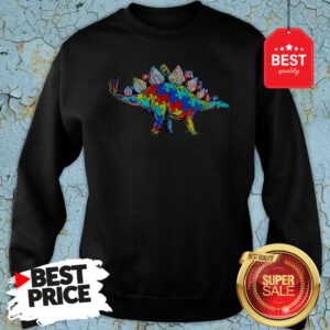 Autism Awareness Stegosaurus Dinosaur Sweatshirt