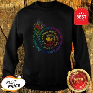 Butterfly Autism Awareness The Strongest People Puzzle Piece Sweatshirt