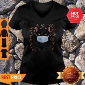 Official Black Cat Face Mask V-Neck