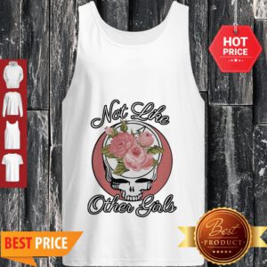Official Flower Skull Not Like Other Girls Tank Top