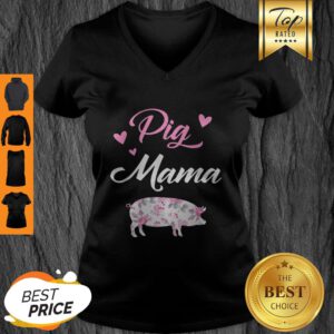 Awesome Pig Mama – Cute Pig Mom – Proud Pig Mama V-Neck