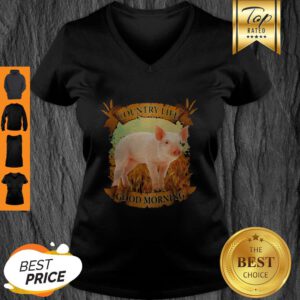 Official Country Life Good Morning Pig V-Neck