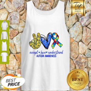 Accept Love Understand Autism Awareness Tank Top