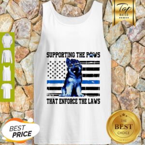 Alaska Thin Blue Line Supporting The Paws That Enforce The Laws Tank Top