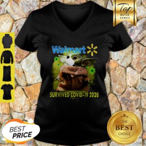Baby Yoda Walmart Survived Covid-19 2020 Star Wars V-Neck