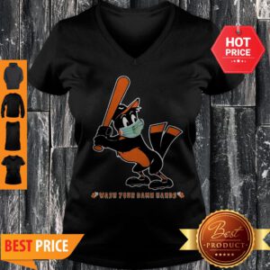 Baltimore Orioles Wash Your Damn Hands Coronavirus V-Neck