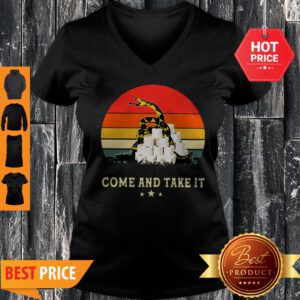 Gadsden Flag Come And Take It Toilet Paper Vintage V-Neck