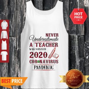 Never Underestimate A Teacher Who Survived 2020 Coronavirus Pandemic Tank Top