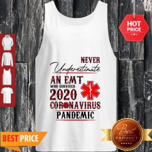 Never Underestimate An EMT Who Survived 2020 Coronavirus Pandemic Tank Top