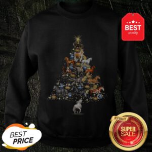Official Horses Christmas Tree Horse Lover Xmas Gift Sweatshirt
