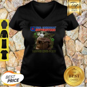 Baby Yoda Real Canadian Superstore Survived Covid-19 2020 V-Neck