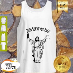 2020 Survivor Pack Jesus Hold Disinfectant And Toilet Paper Tank Top
