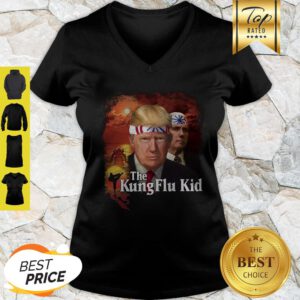 Donald Trump And Mike Pence The Kung Flu Kid V-Neck