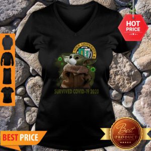 Xavier University Baby Yoda Survived Covid-19 2020 V-Neck